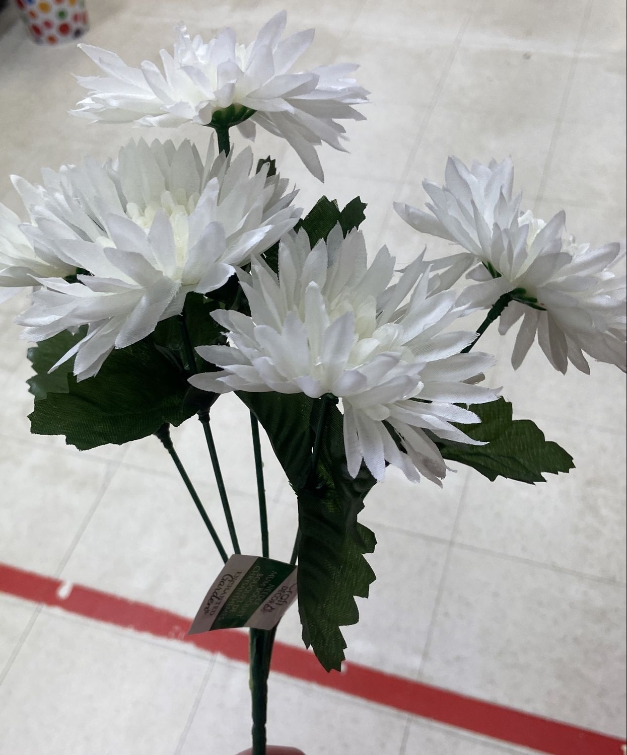 CraftDecor: White/Yellow/Pink Flower Bouquet #SF509