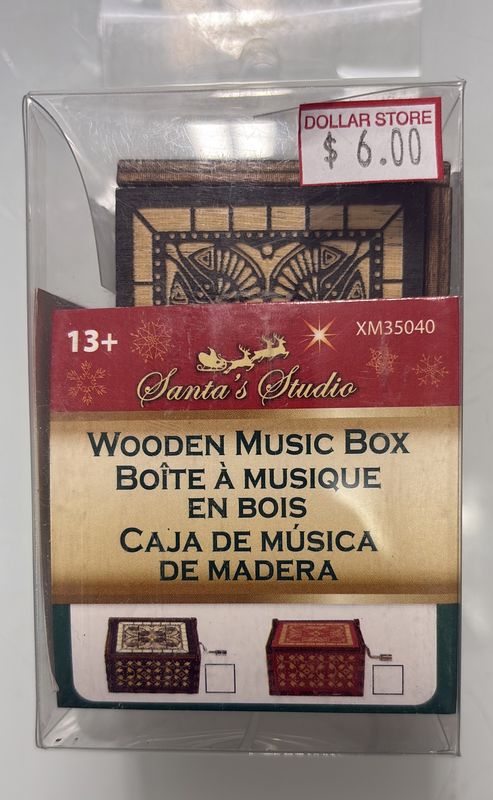 Wooden music box