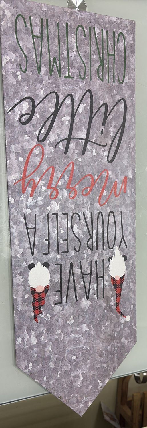 Christmas metal decor