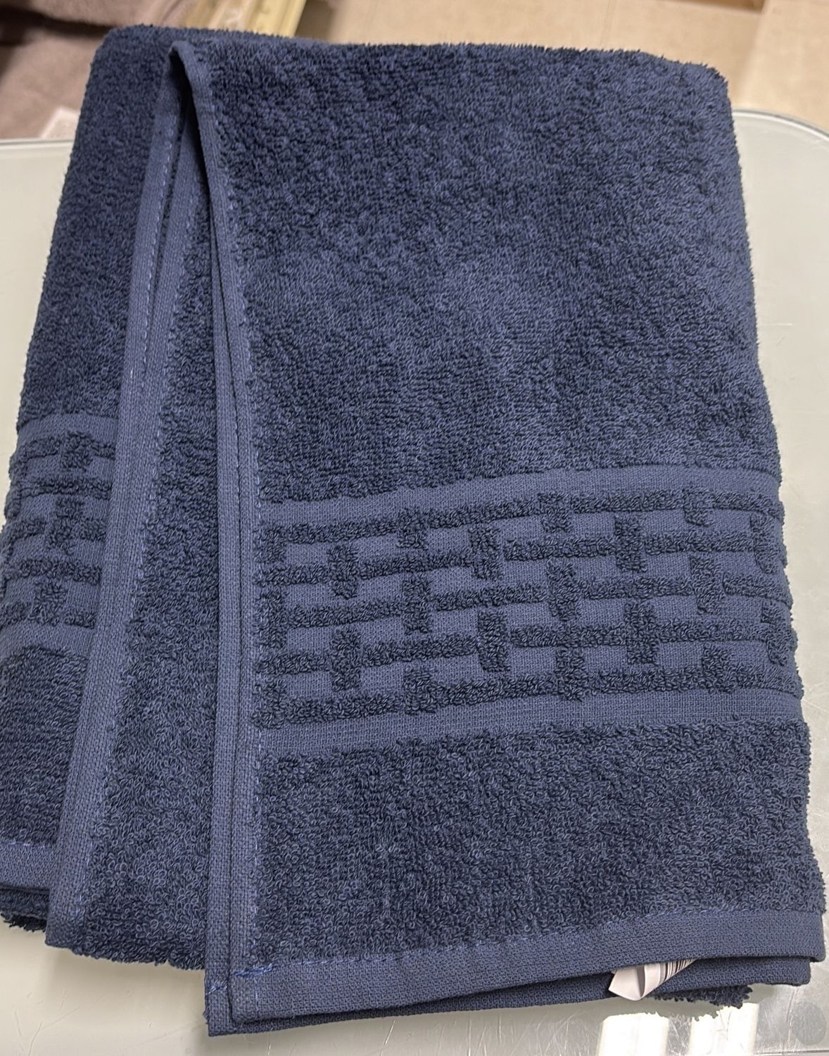 Towel blue...