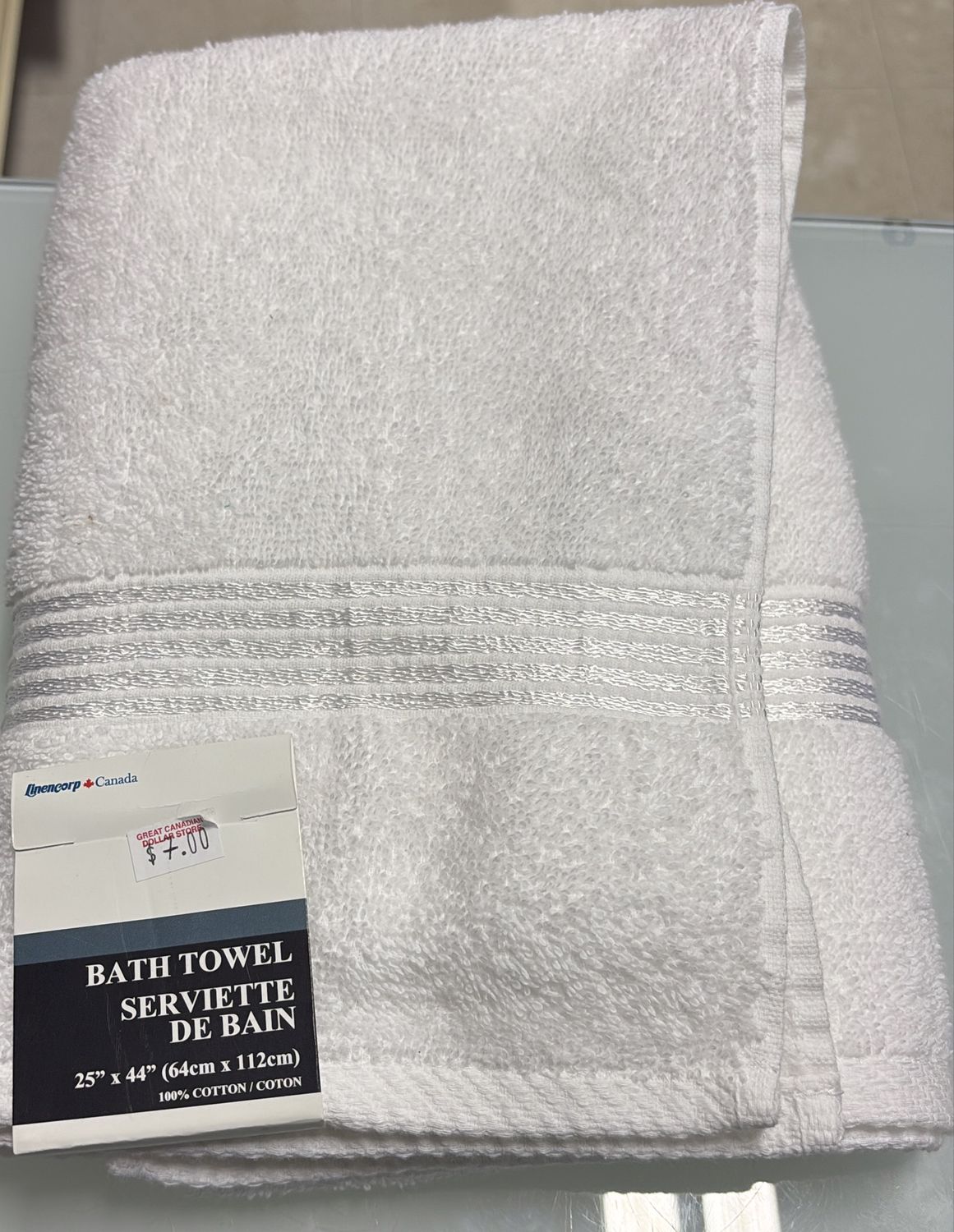 Bath towel 25*44
