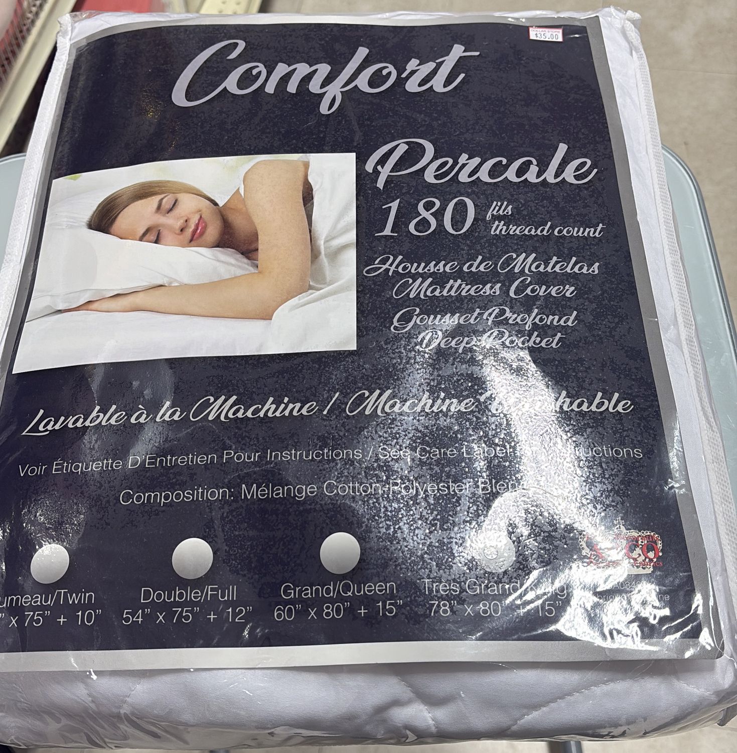 Comfort percale 180