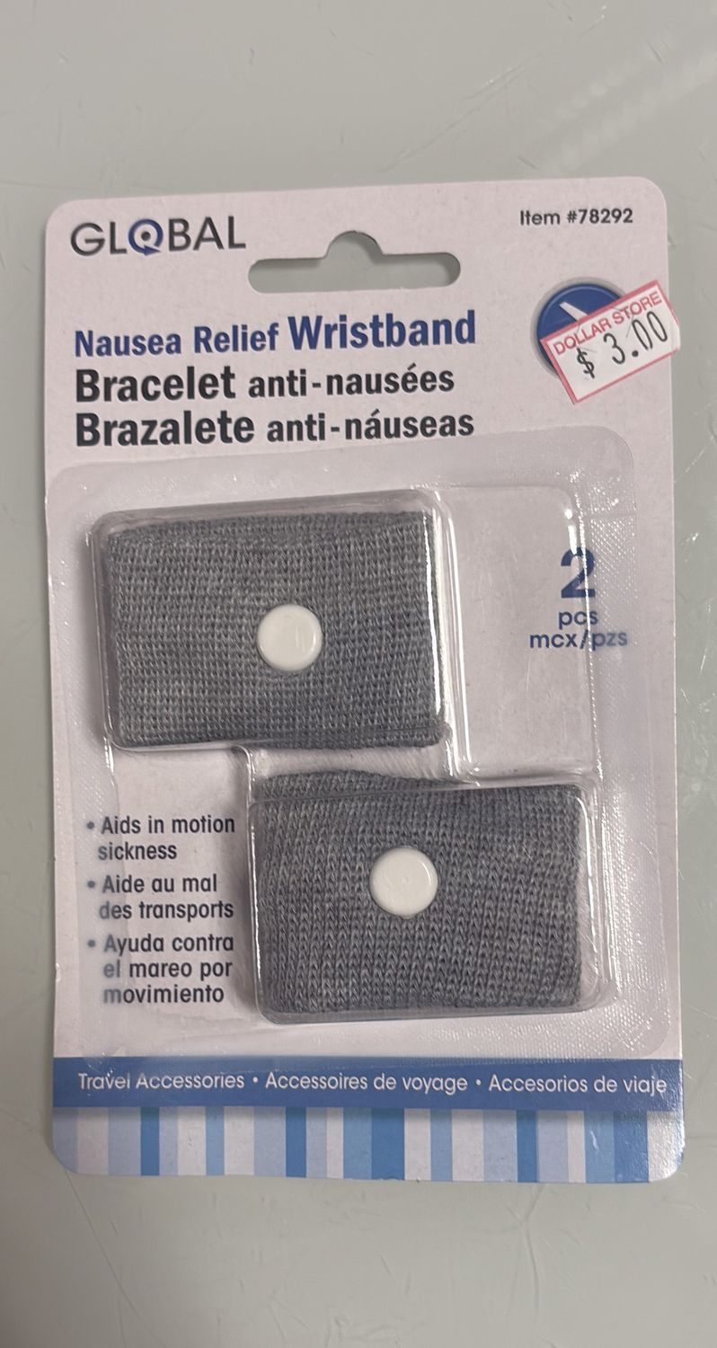 Nausea relief wristband
