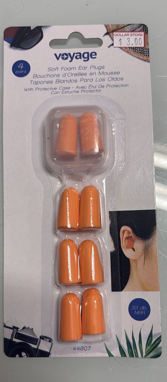 Soft ear foam plugs