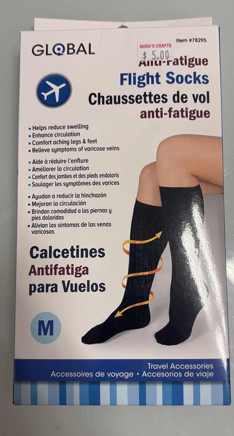 Flight socks antifatigue