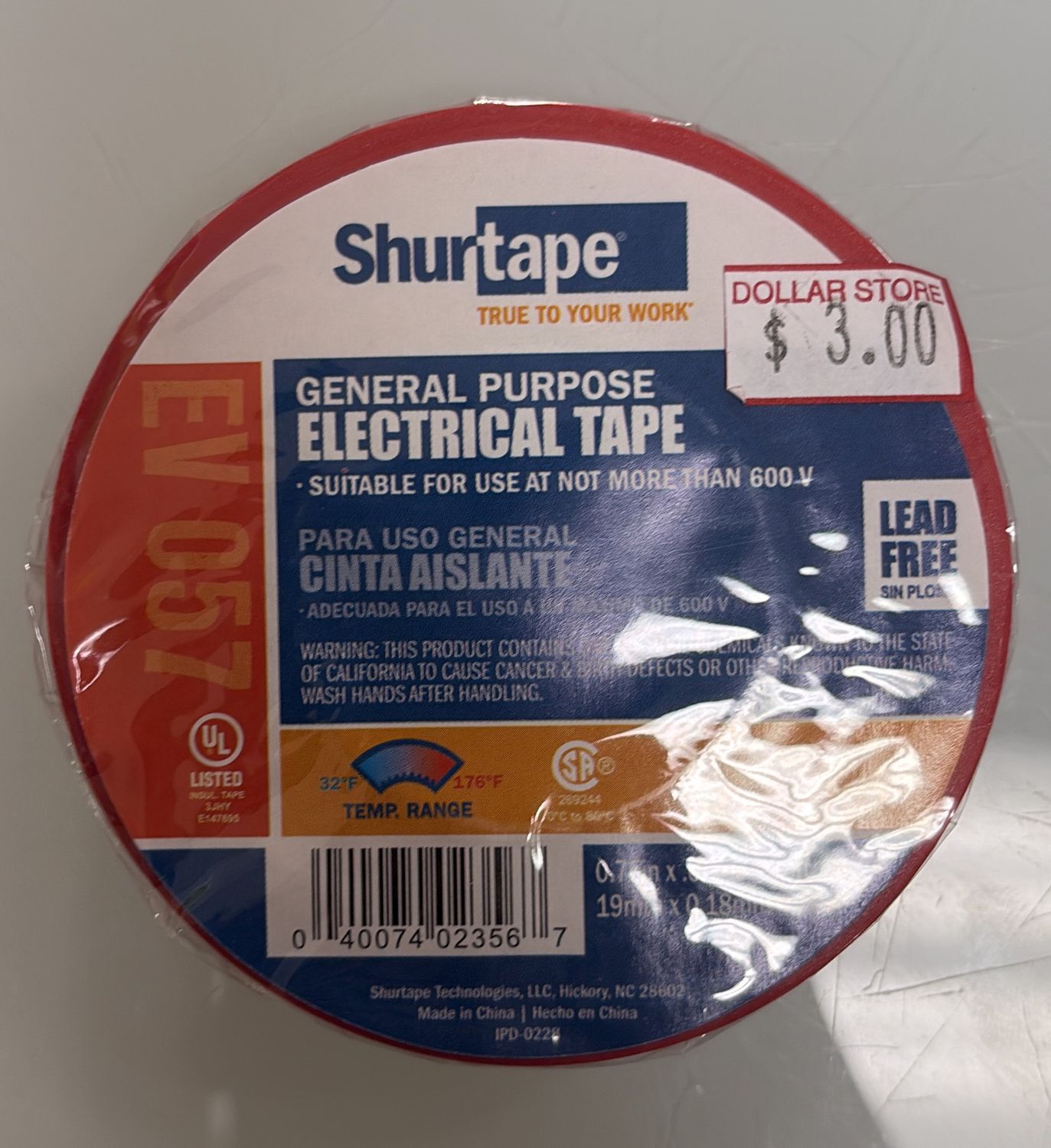 Red electrical tape