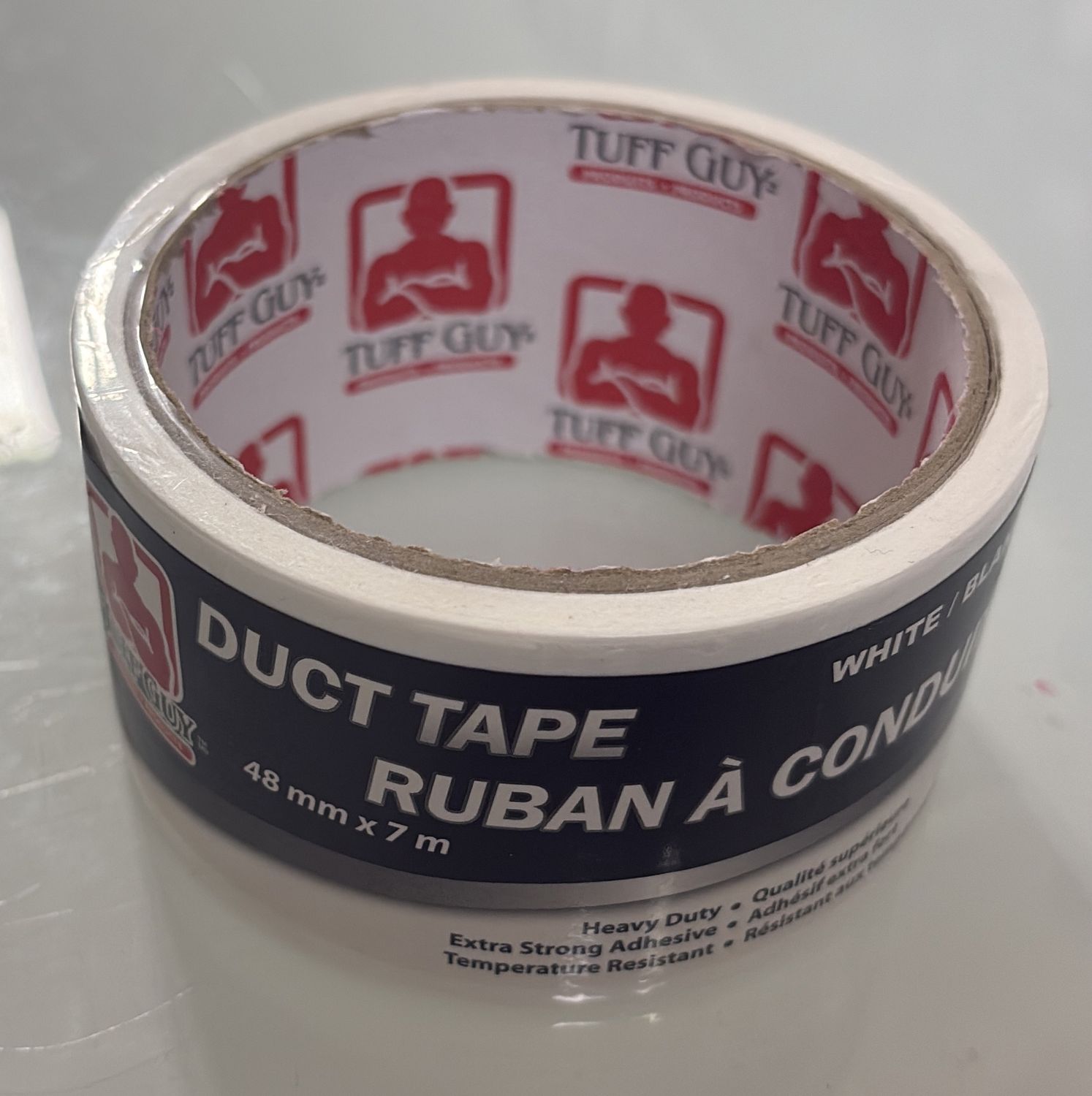Dorfin: White Duct Tape - 48mm x 7m
