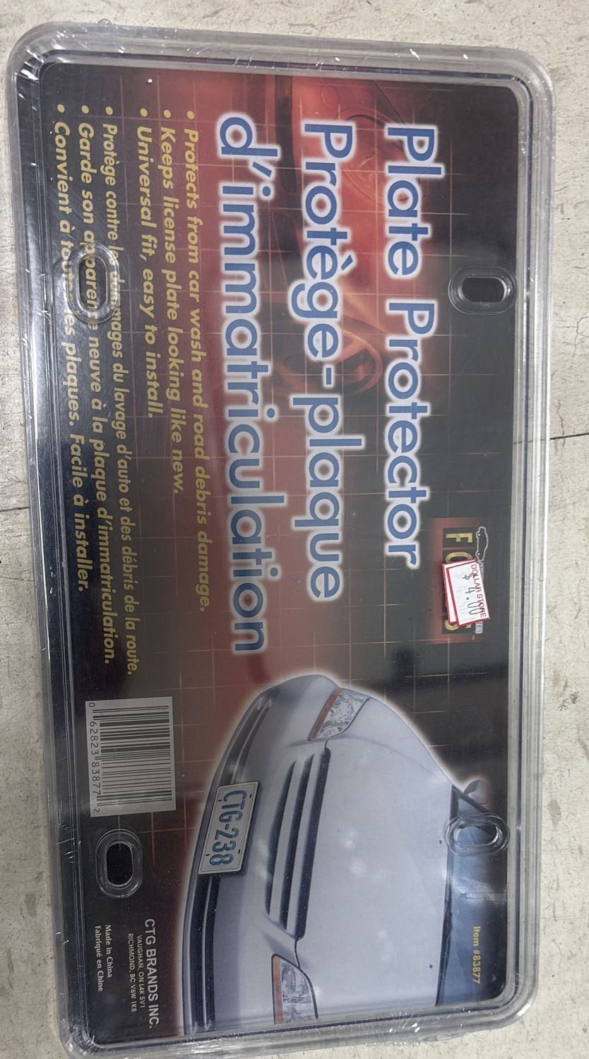 Plate protector car