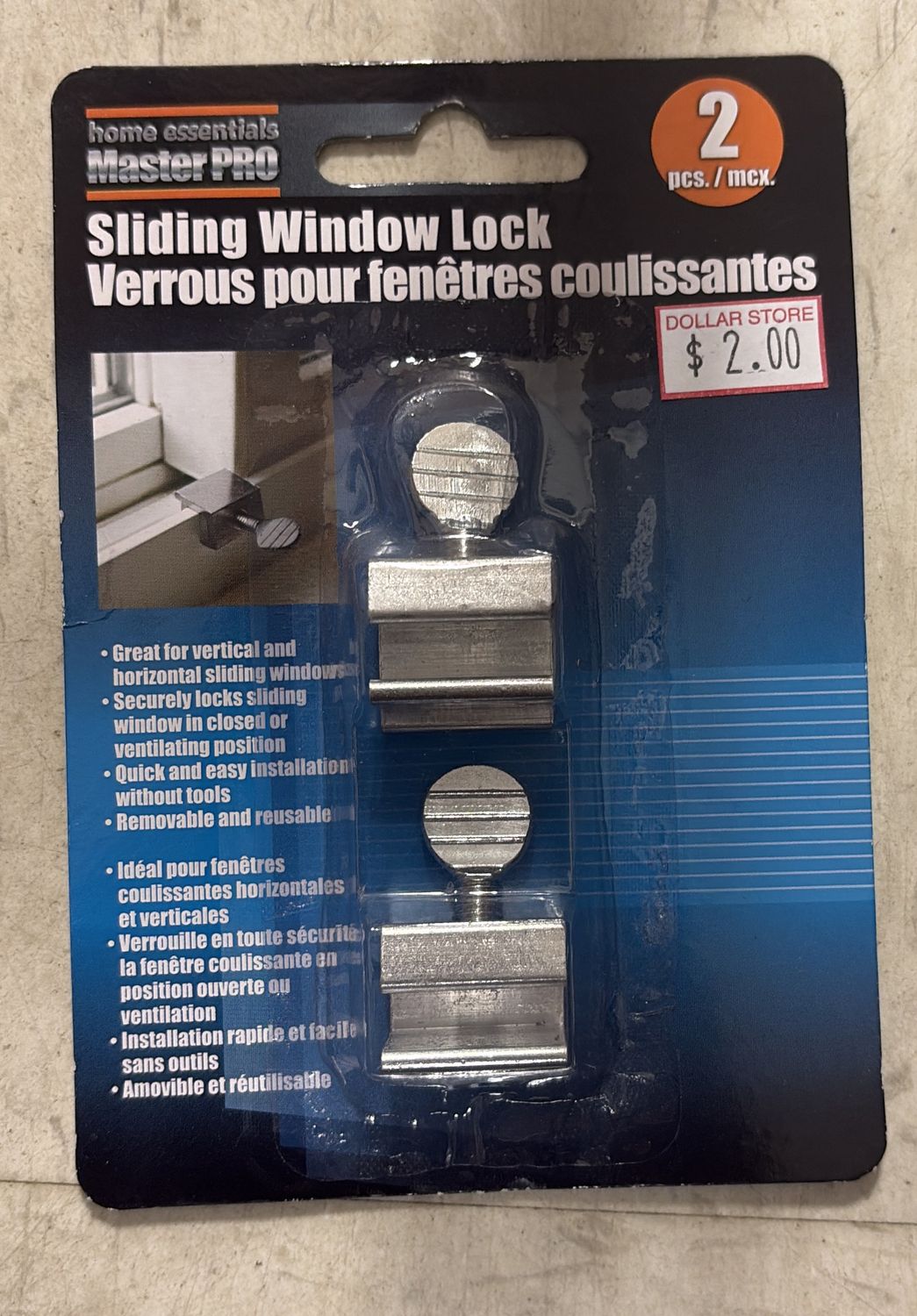Sliding window lock