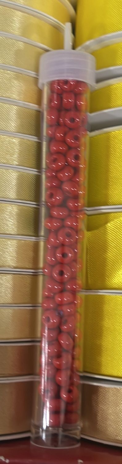 0/2 Czech Seed Beads (63210002-013 Red)
