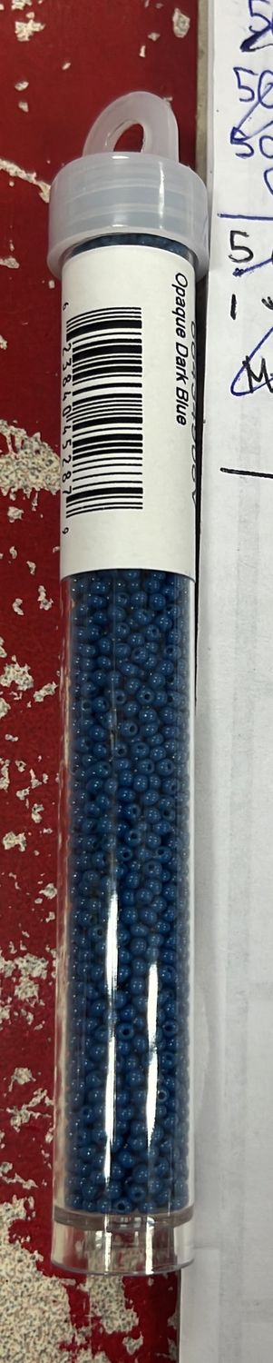 11/0 Czech Seed Beads (66434906V Opaque Dark Blue)