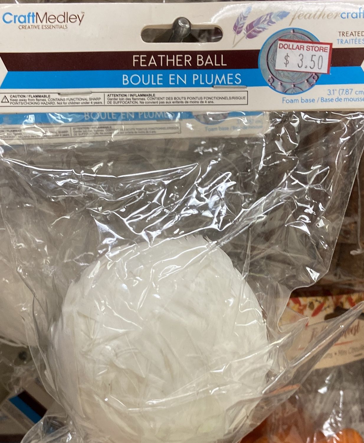 Craft Medley: White Feather Ball