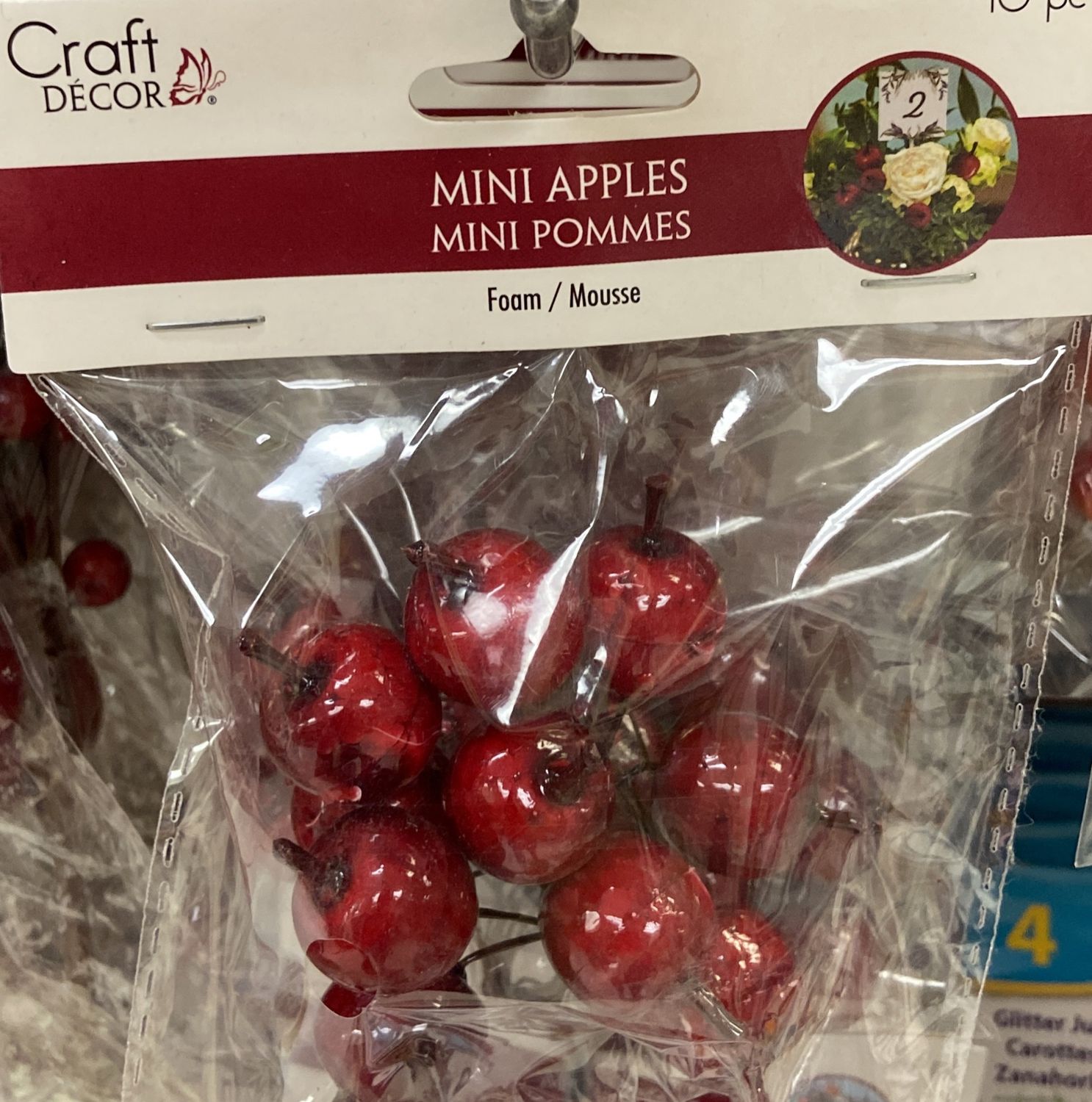 CraftDecor: 10x Mini Foam Apples