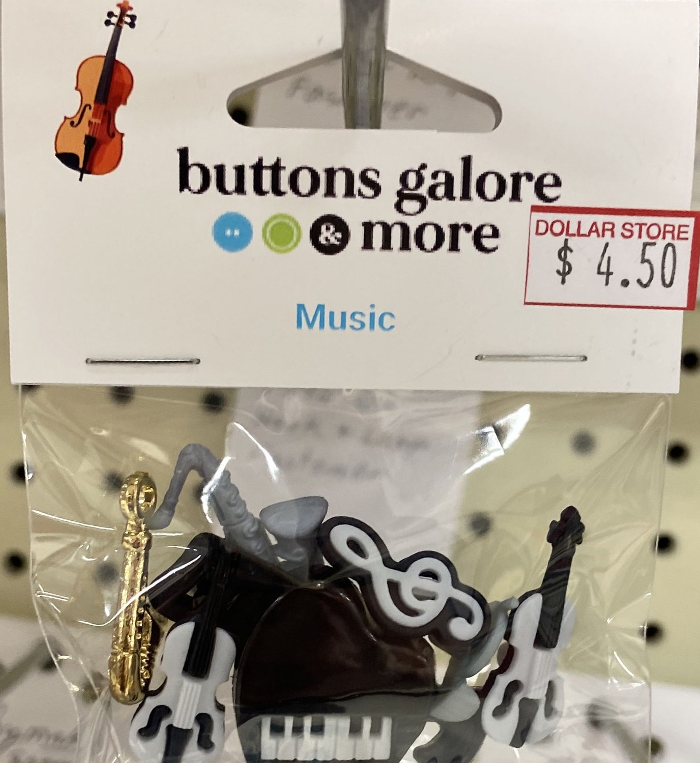 Buttons Galore: Music Themed Buttons