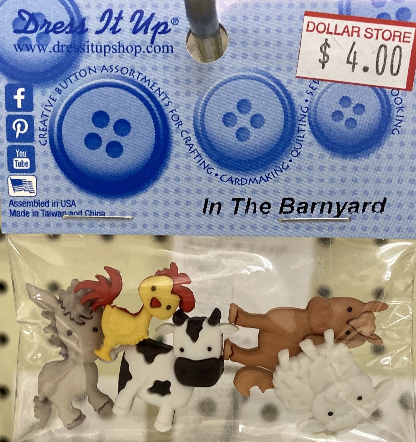 Dress It Up: “In The Barnyard” Buttons