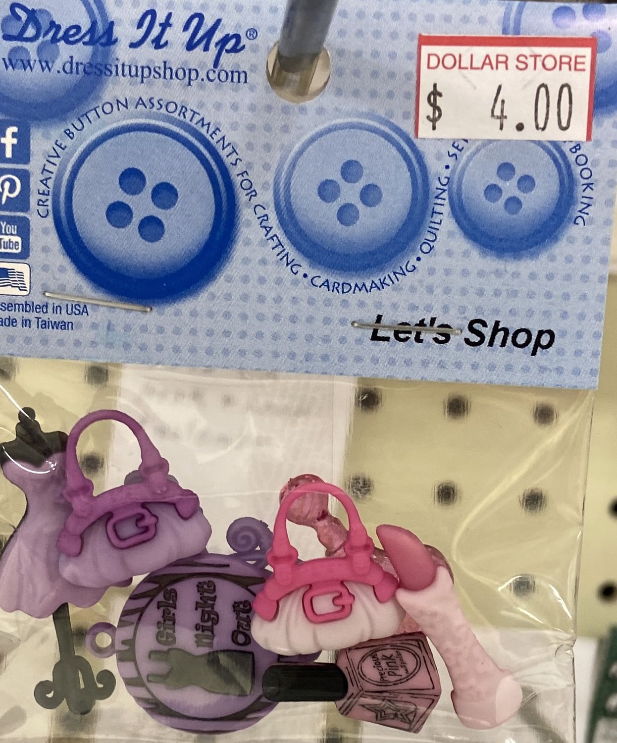 Dress It Up: “Let’s Shop” Buttons