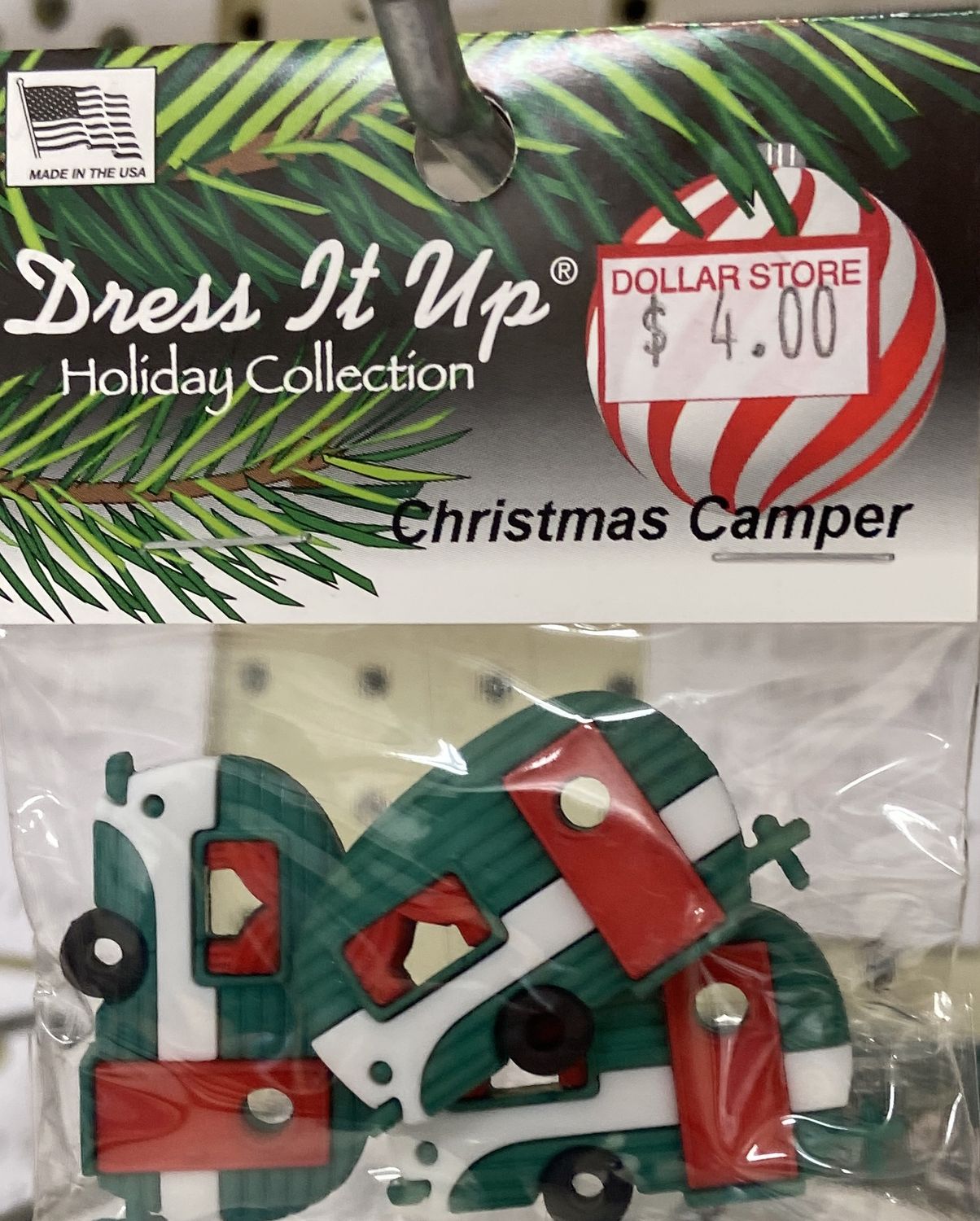 Dress It Up: Christmas Camper Buttons