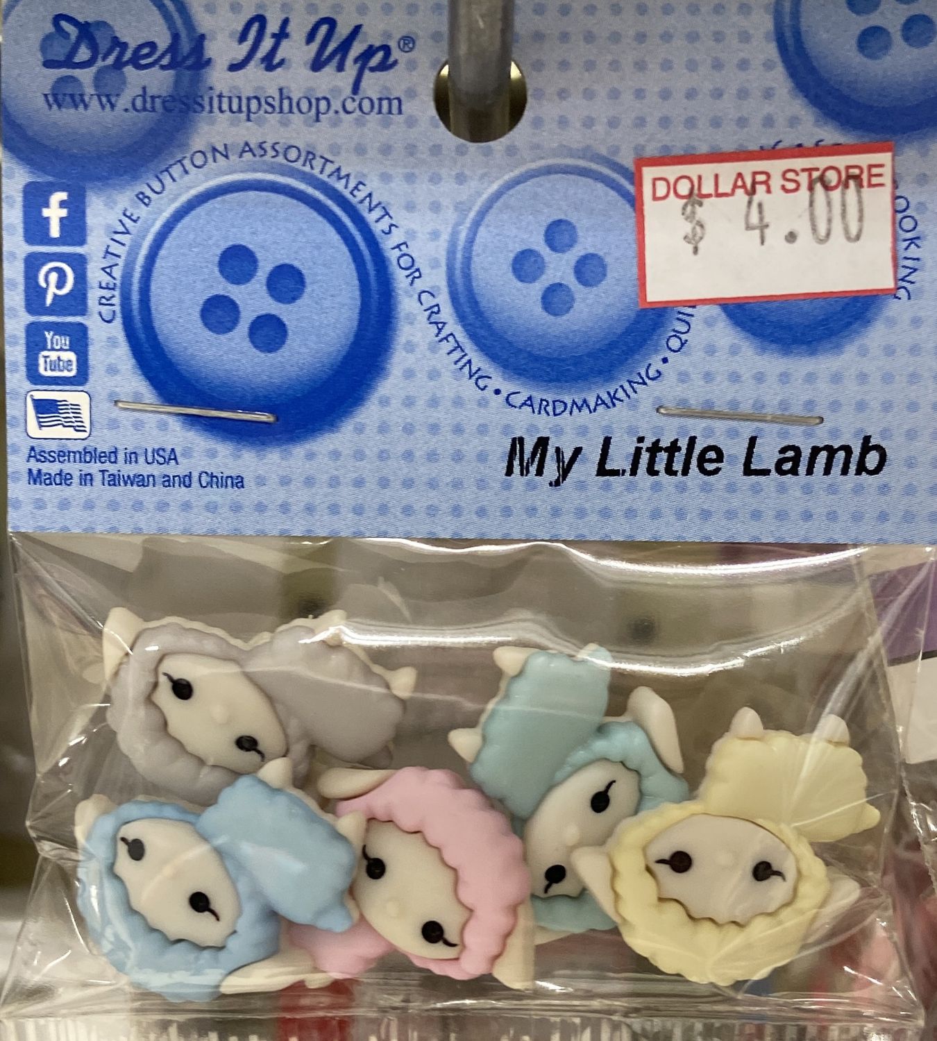 Dress It Up: “My Little Lamb” Buttons