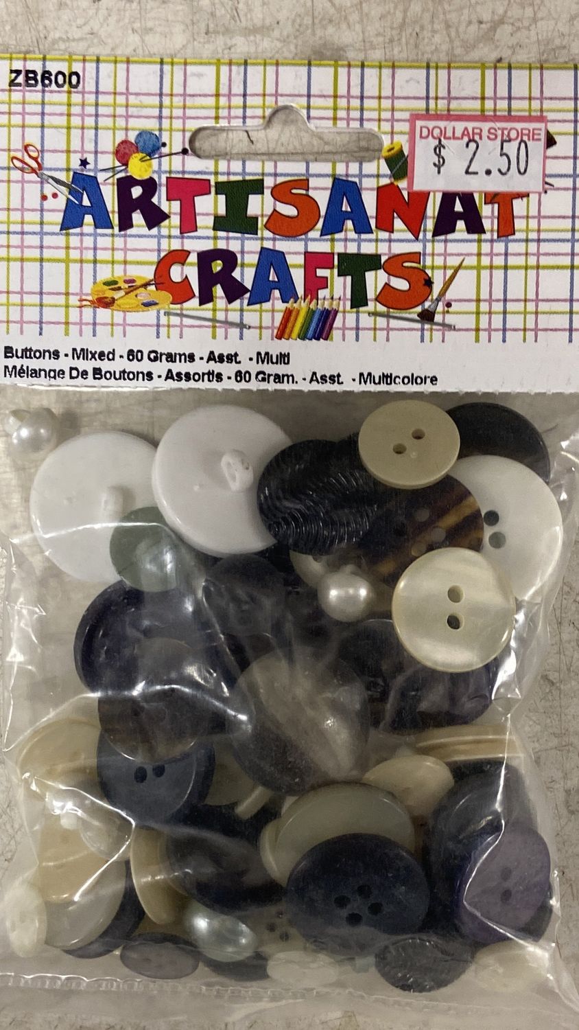 Ugarit: 60g Asst. Multi Mixed Buttons