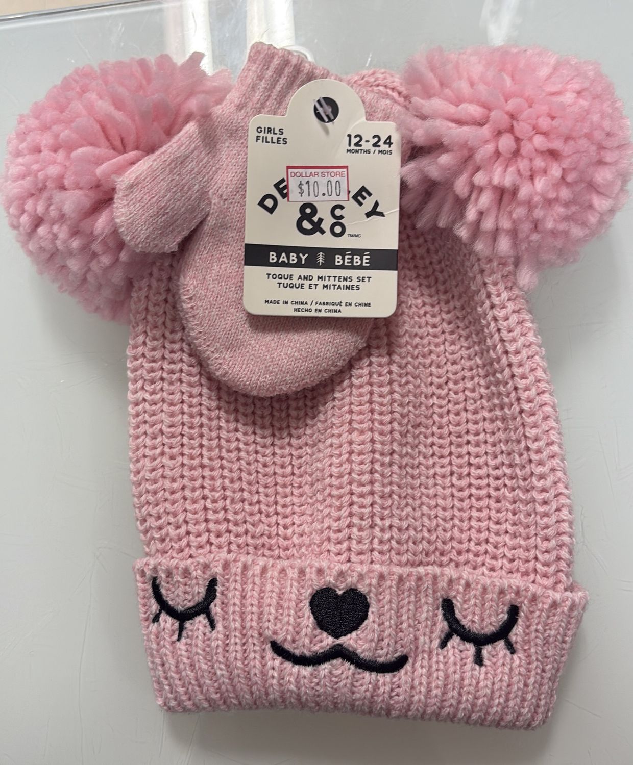 Baby toque &amp; mittens set
