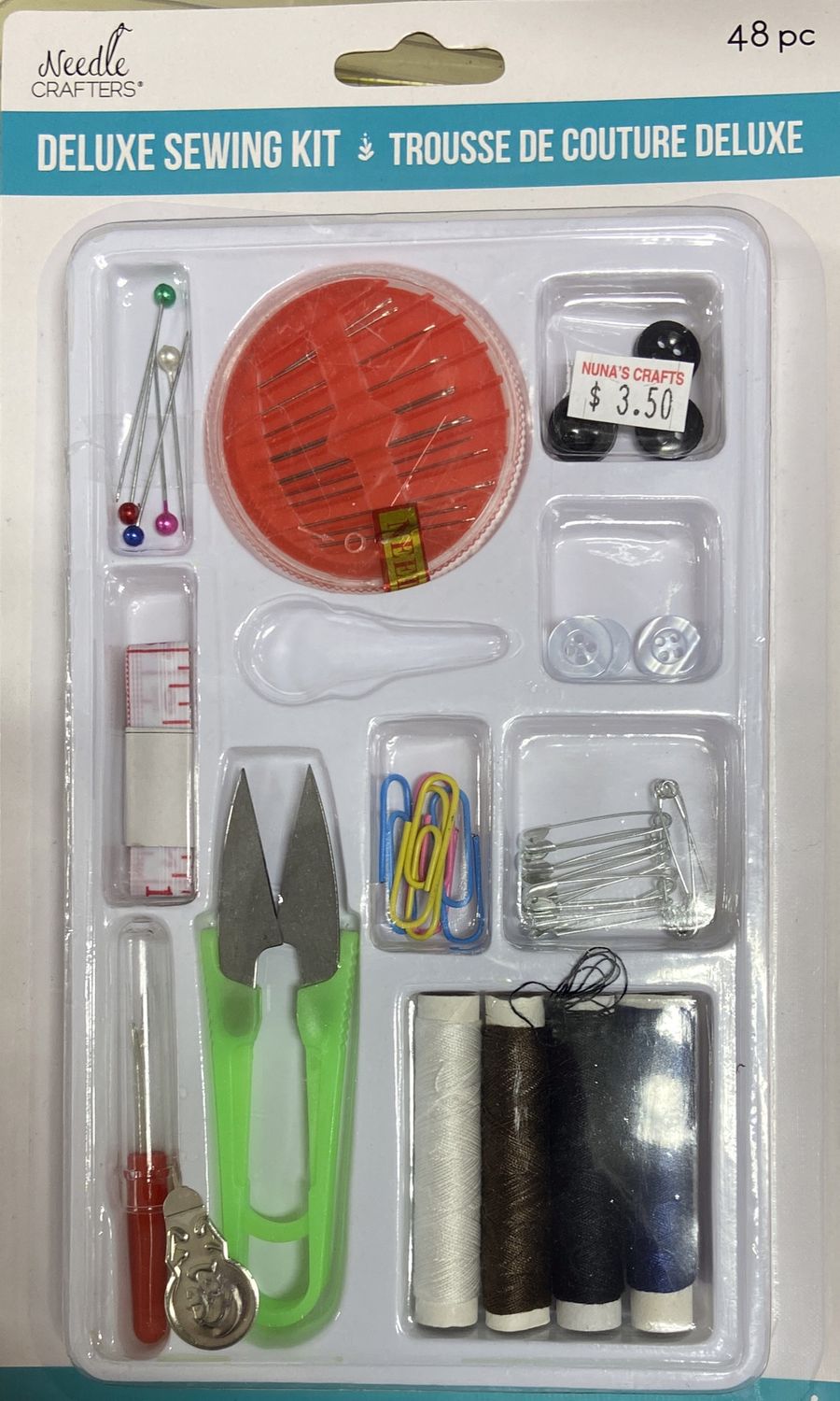 Needle Crafters: Deluxe Sewing Kit 48 pcs