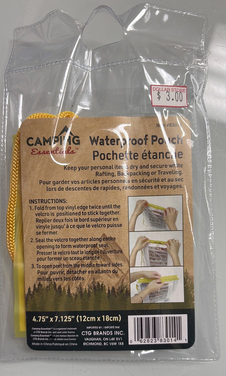 Camping essential waterproof pouch