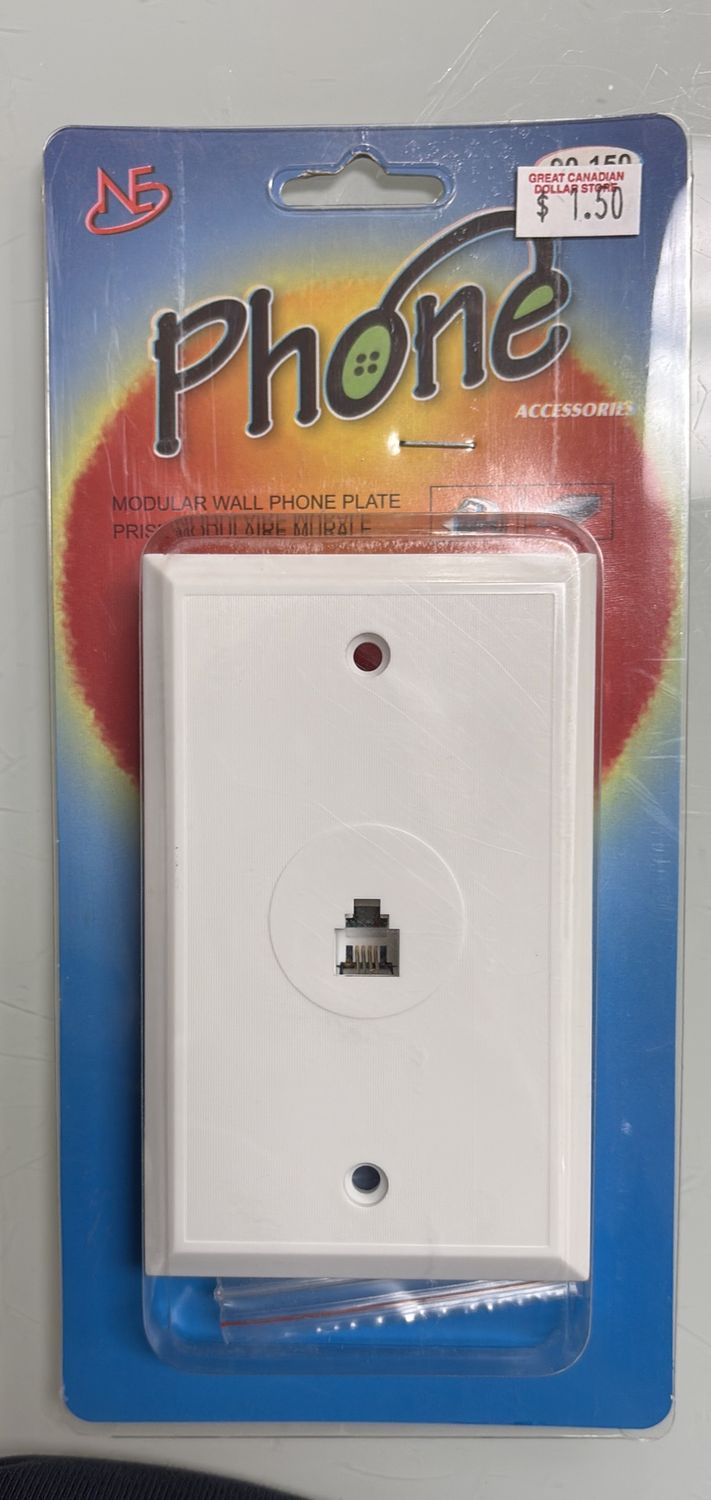 Modular wall phone plate