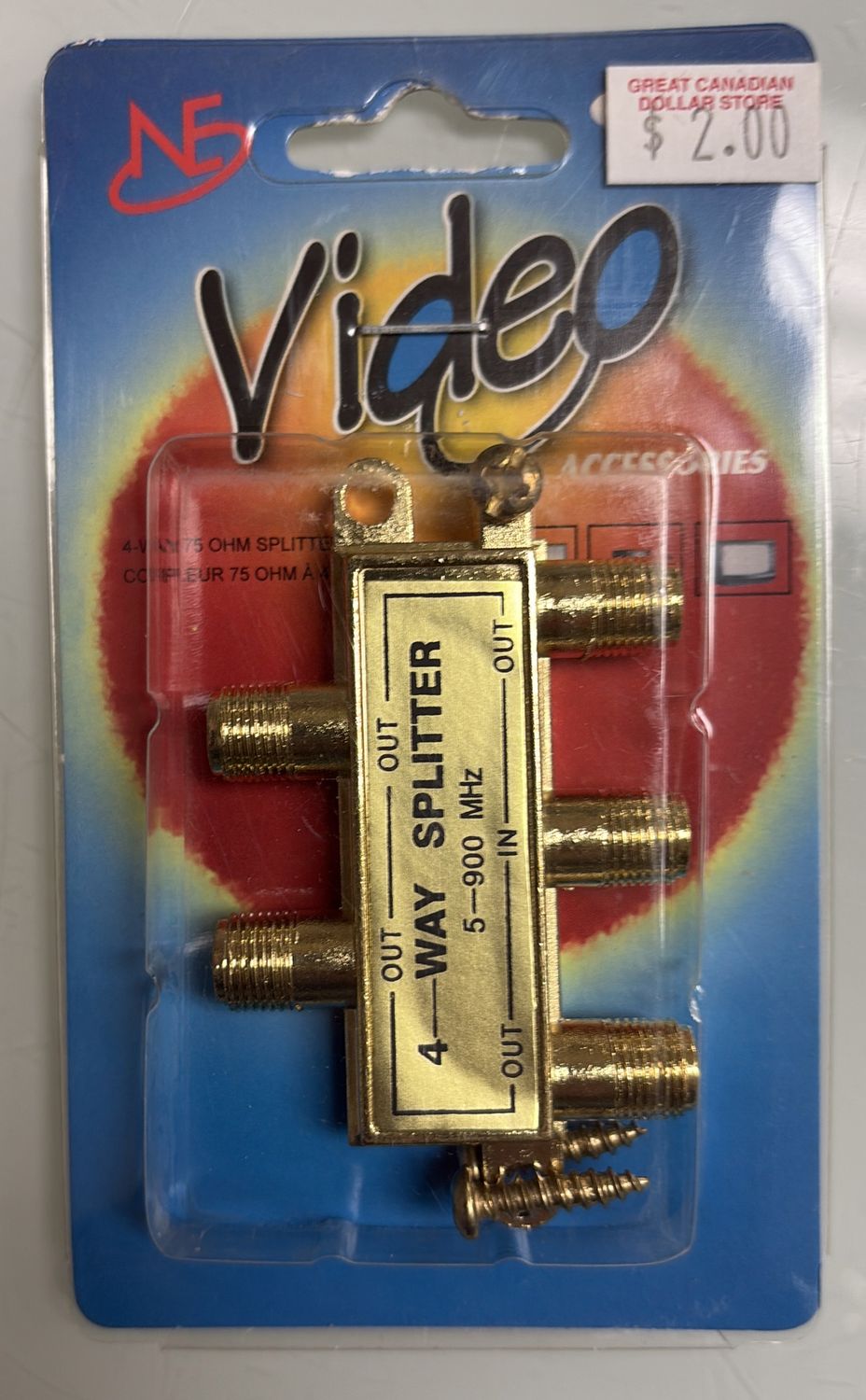 75 OHM spillter