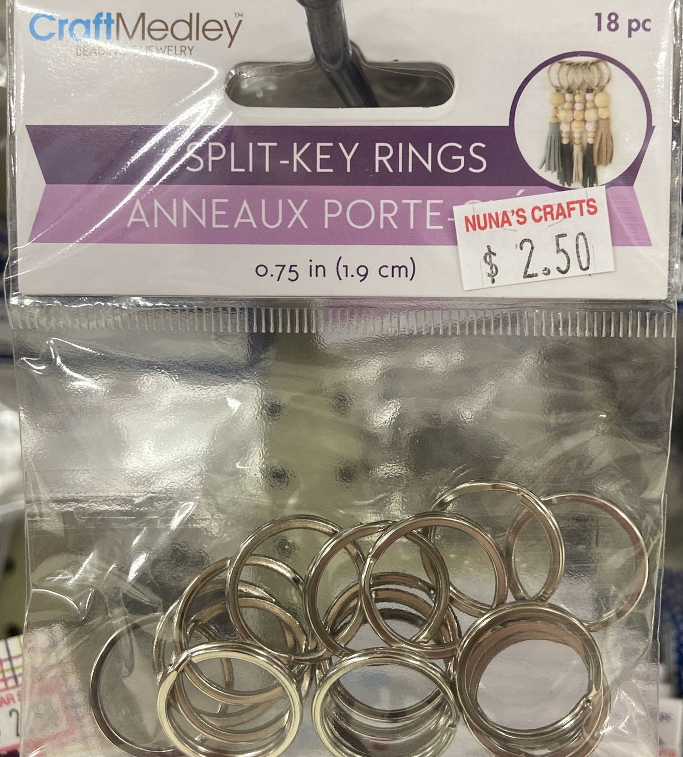 CraftMedley: 0.75&quot; Split-Key Ring