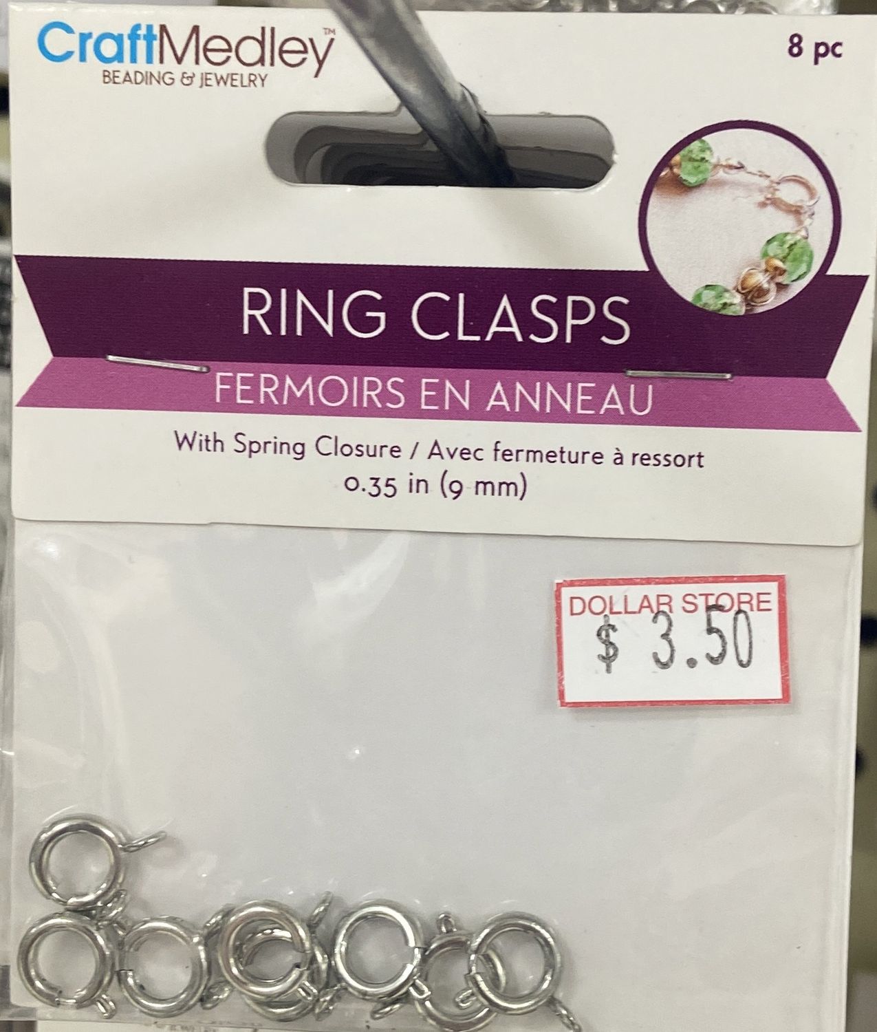CraftMedley: 0.35 Silver Ring Clasps