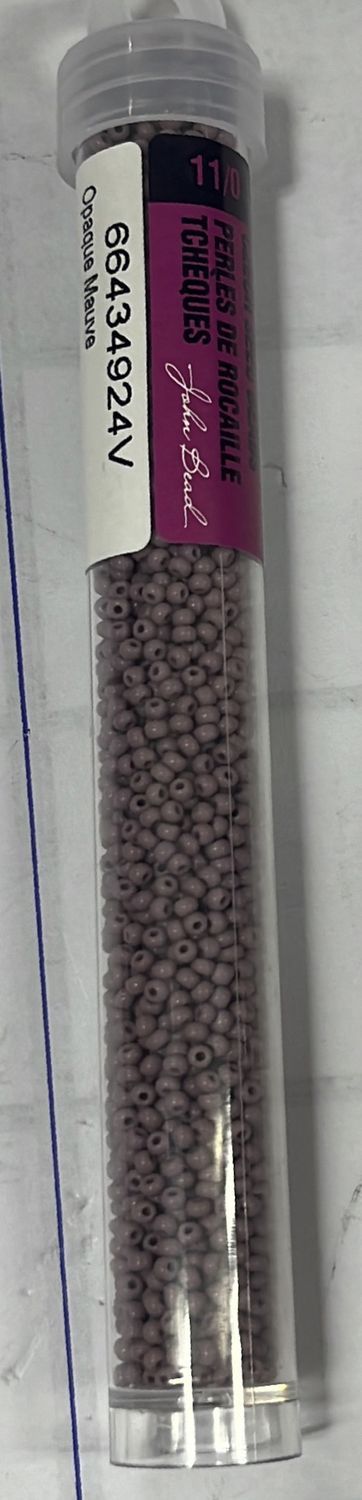 11/0 Czech Seed Beads (66434924V Opaque Mauve)