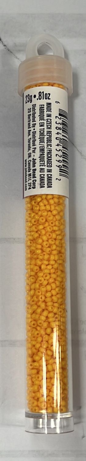 11/0 Czech Seed Beads (66434918V Opaque Light Orange)