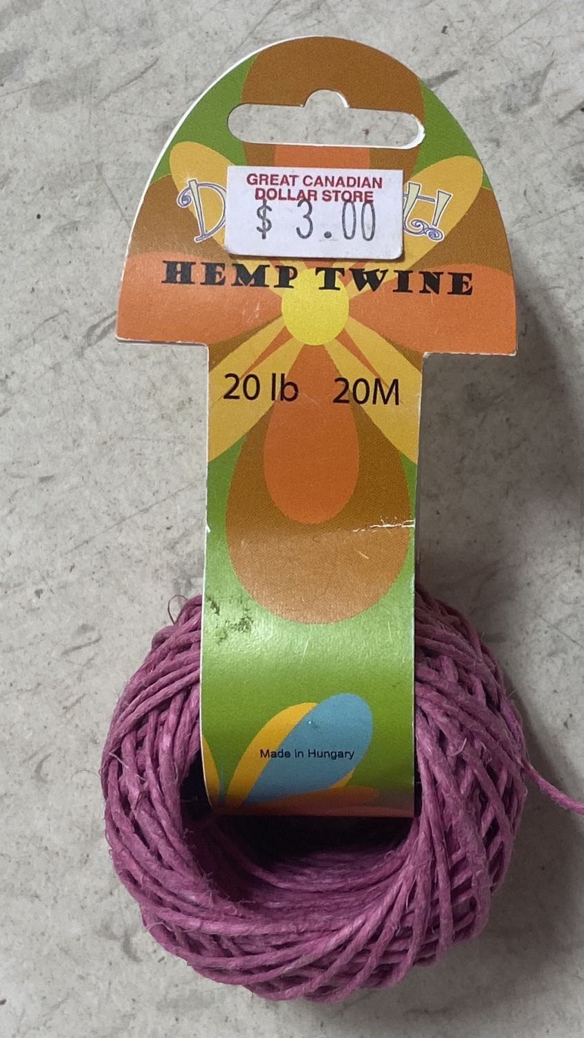 Dazzle-It! 20lb Pink Hemp Twine