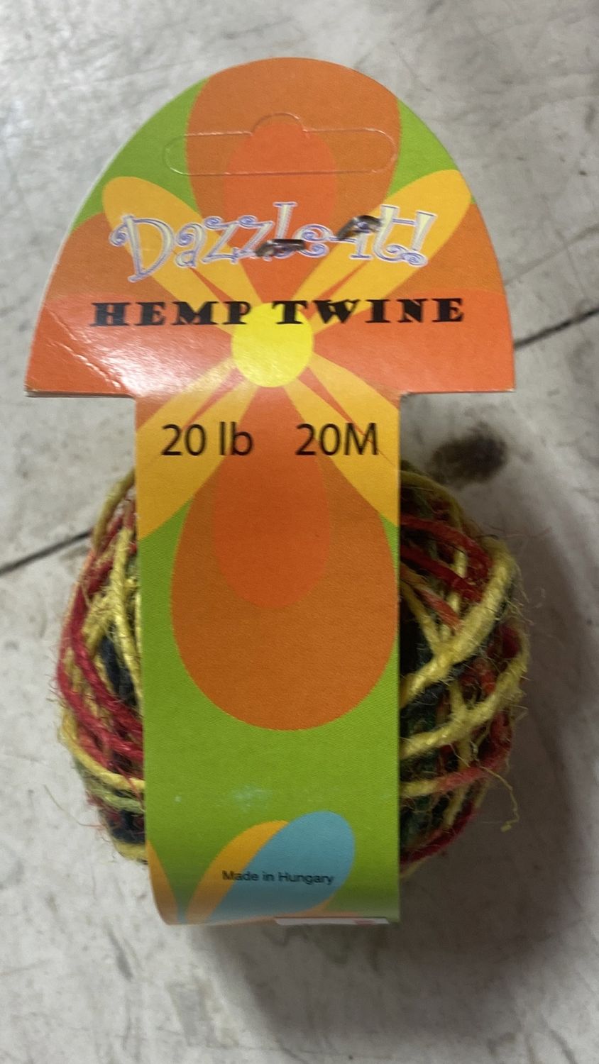 Dazzle-It! 20lb Multicolor Hemp Twine