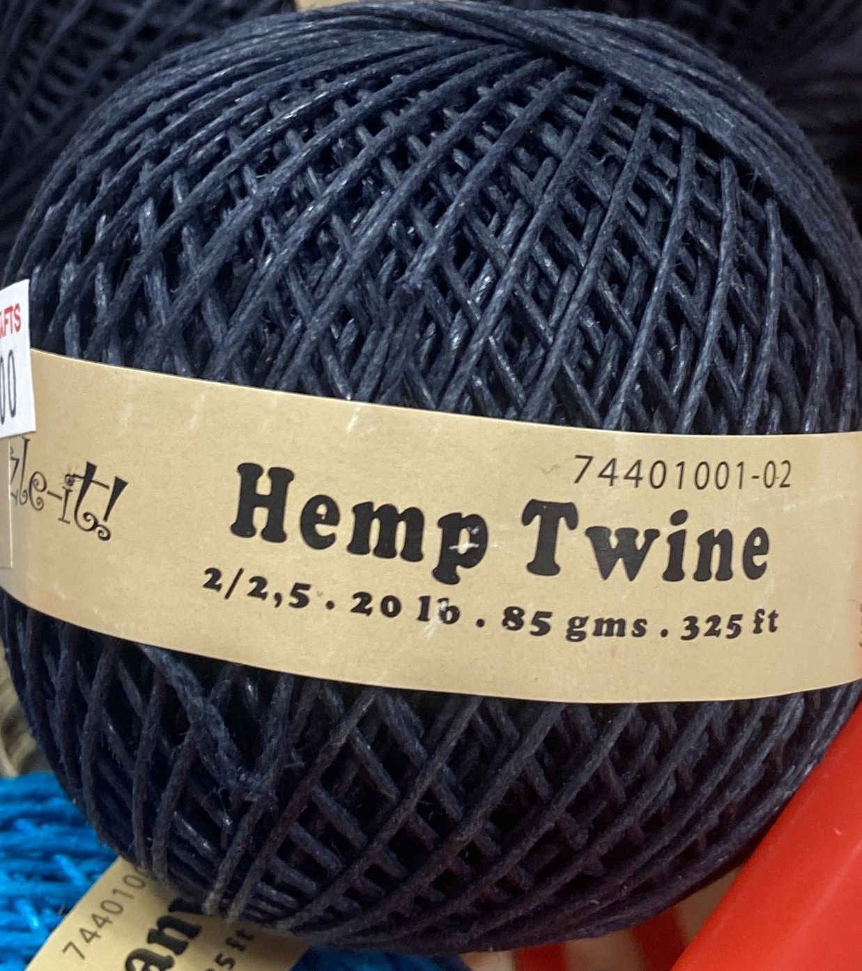 Dazzle-It!: Navy 325ft Hemp Twine