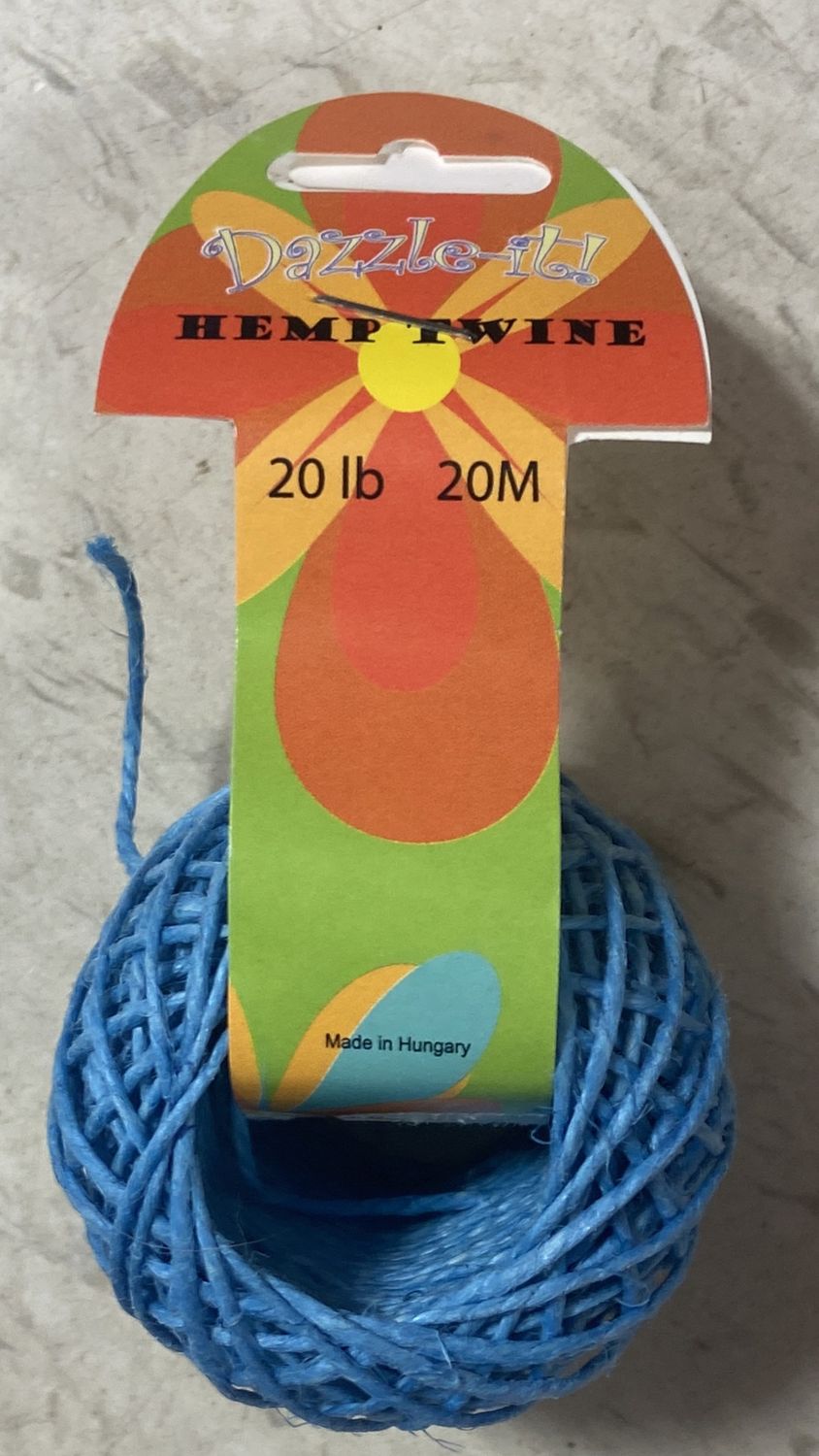 Dazzle-It!: 20lb Blue Hemp Twine