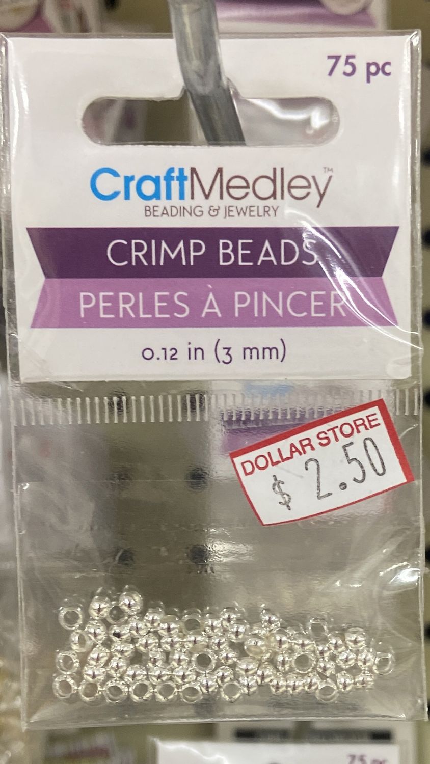 CraftMedley: 0.12&quot; Silver Plating Crimp Beads