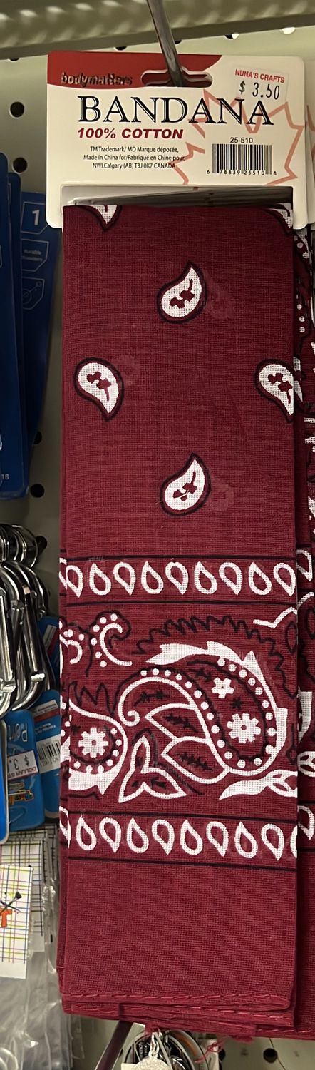 Burgundy Bandana 25-510