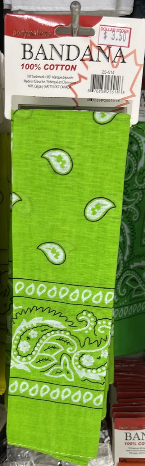 Lime Green Bandana 25-514
