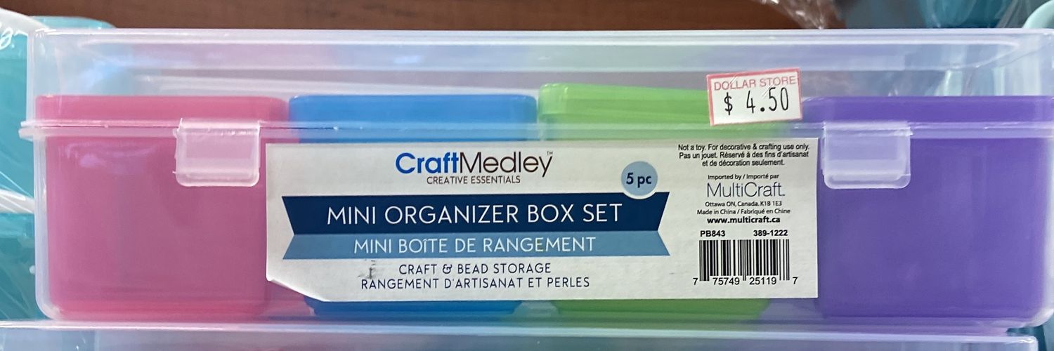 CraftMedley: Mini Organizer Box Set 5pcs
