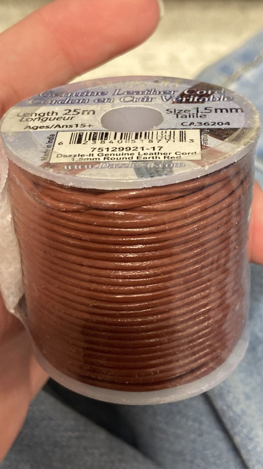 Dazzle-It!: Genuine Leather Cord 25m