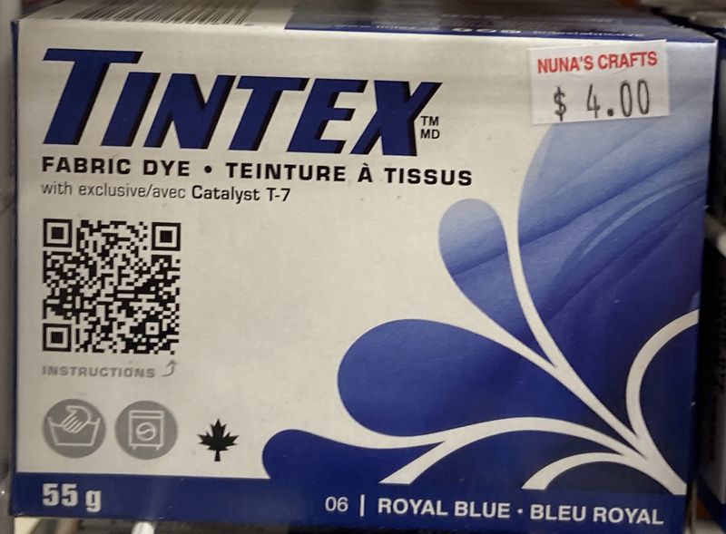 Tintex: #06 Royal Blue Fabric Dye 55g