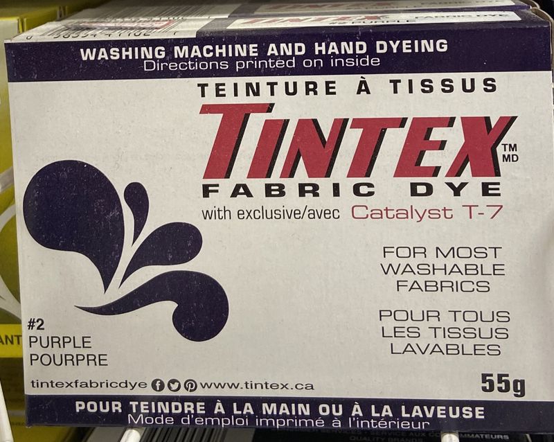Tintex: #2 Purple Fabric Dye 55g