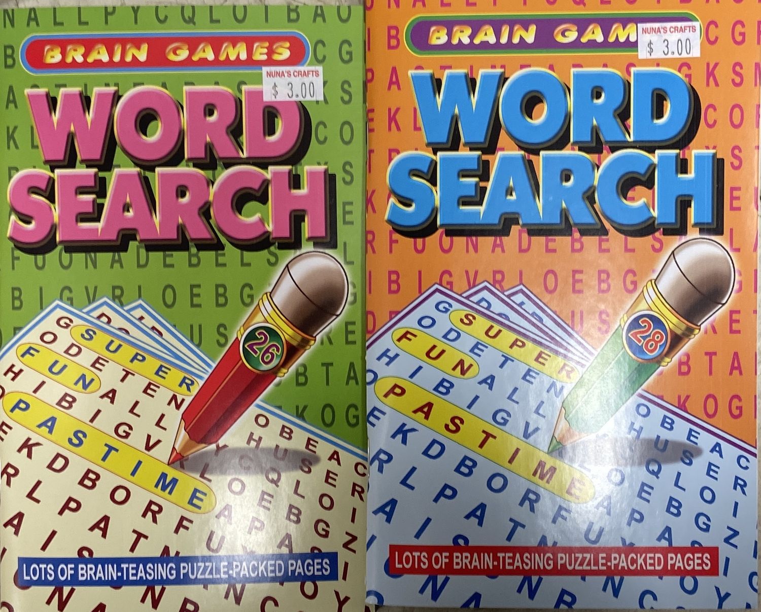 Brain Games: Word Search Books