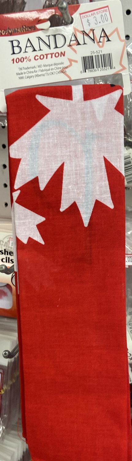 Body matters: Canada Flag Bandana