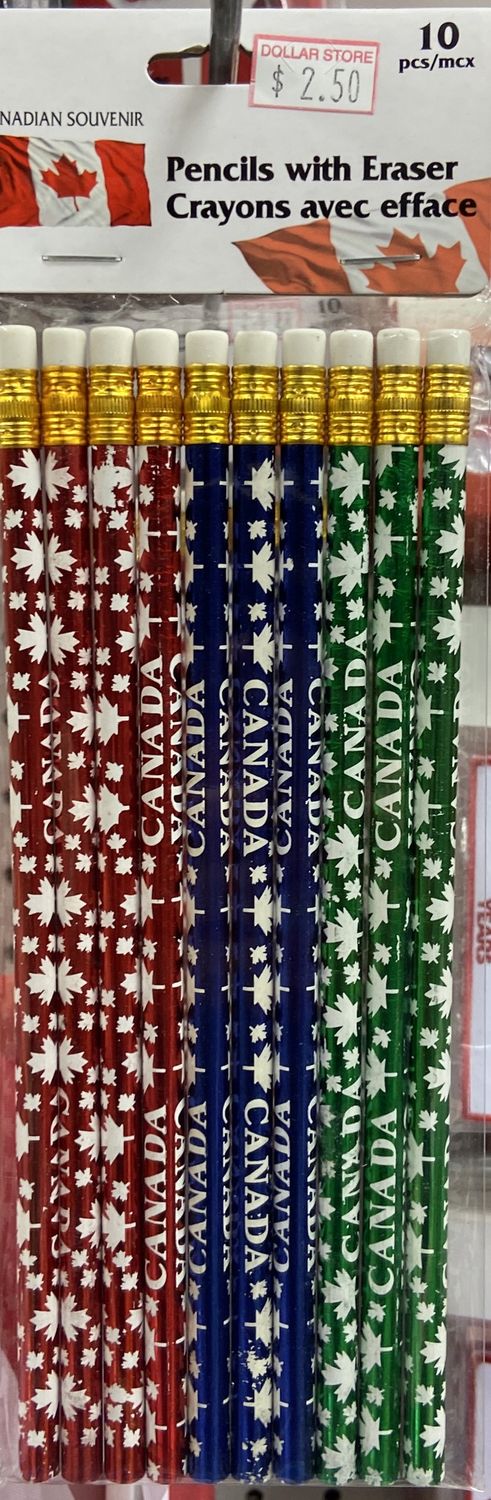 CTG: 10x Canada Themed Pencils