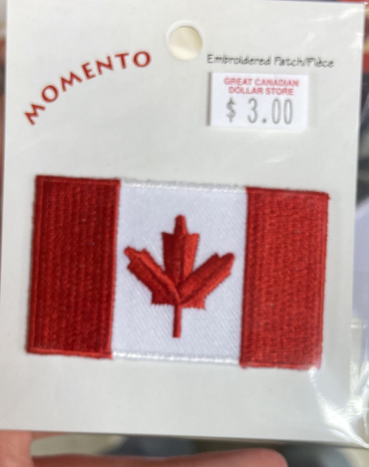 Flag Matrix: Small Canada Flag Embroidered Patch