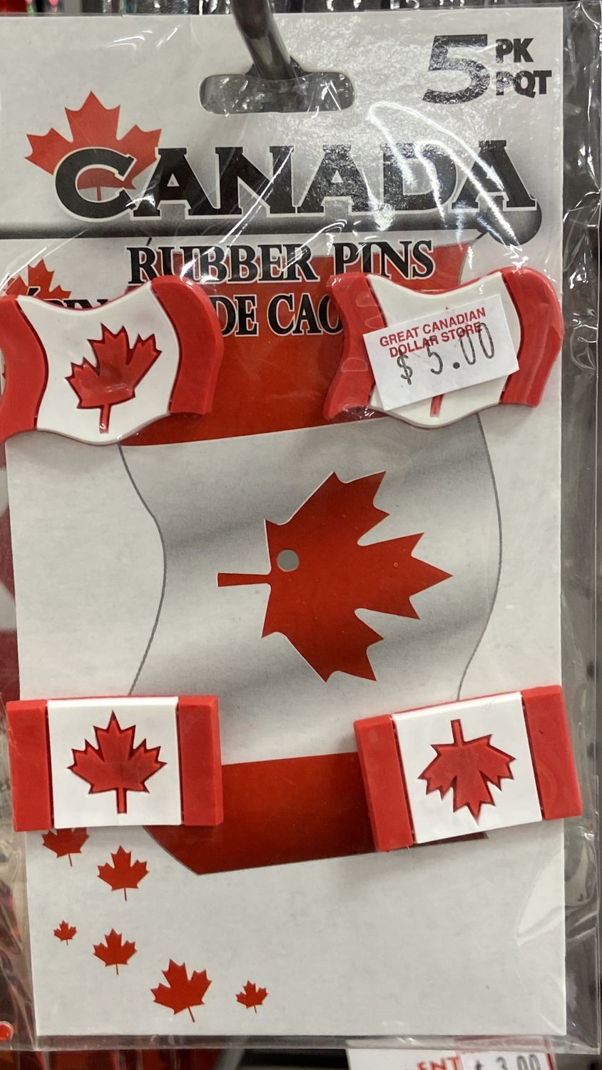 5x Canada Rubber Pins