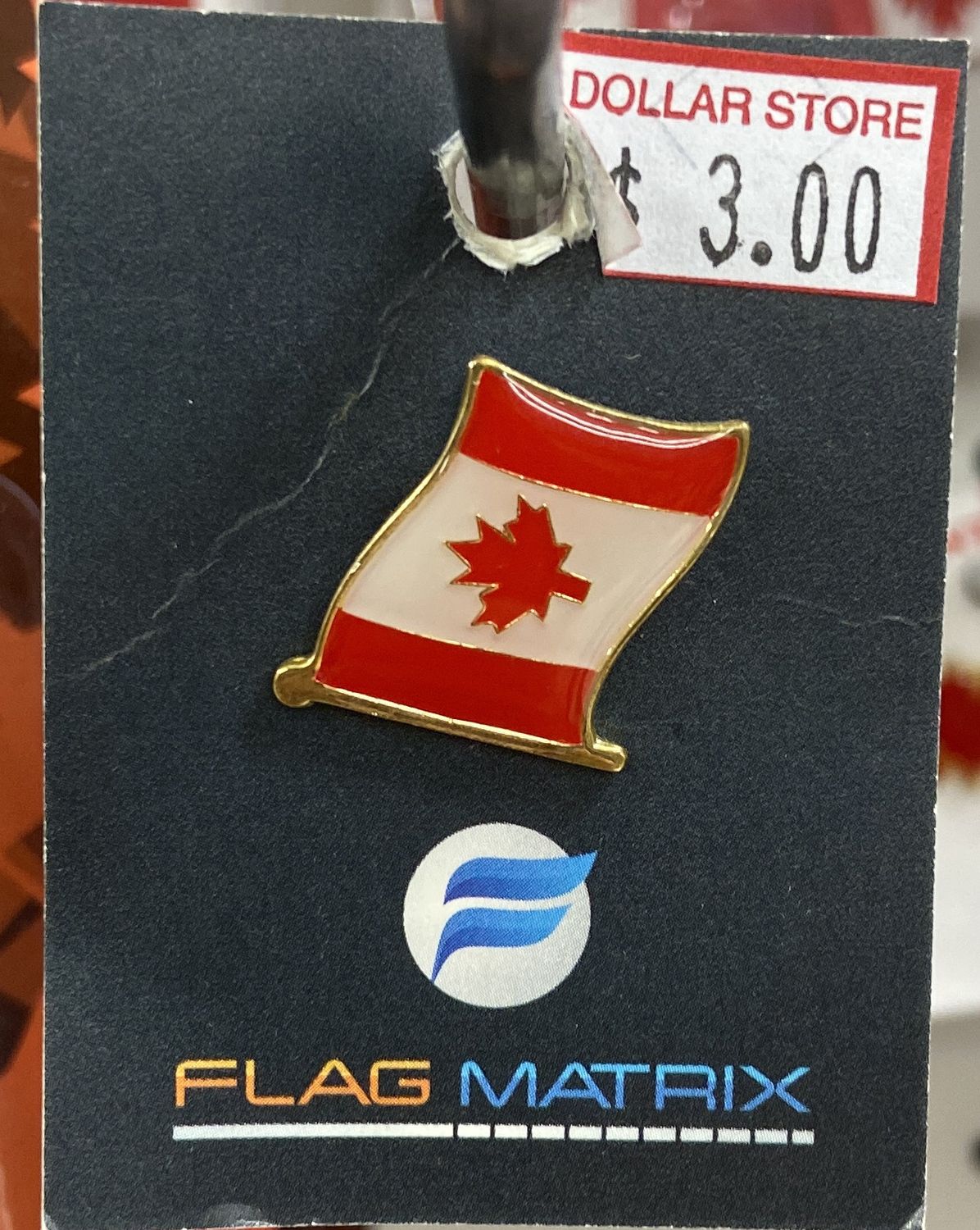 Flag Matrix: Canada Flag Metal Pin