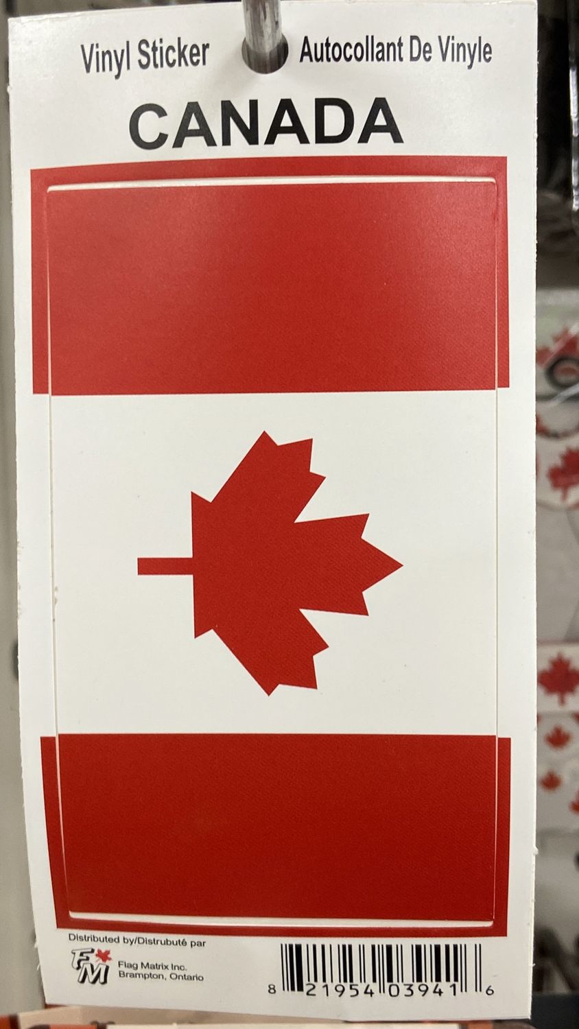 Flag Matrix: Canada Flag Vinyl Sticker
